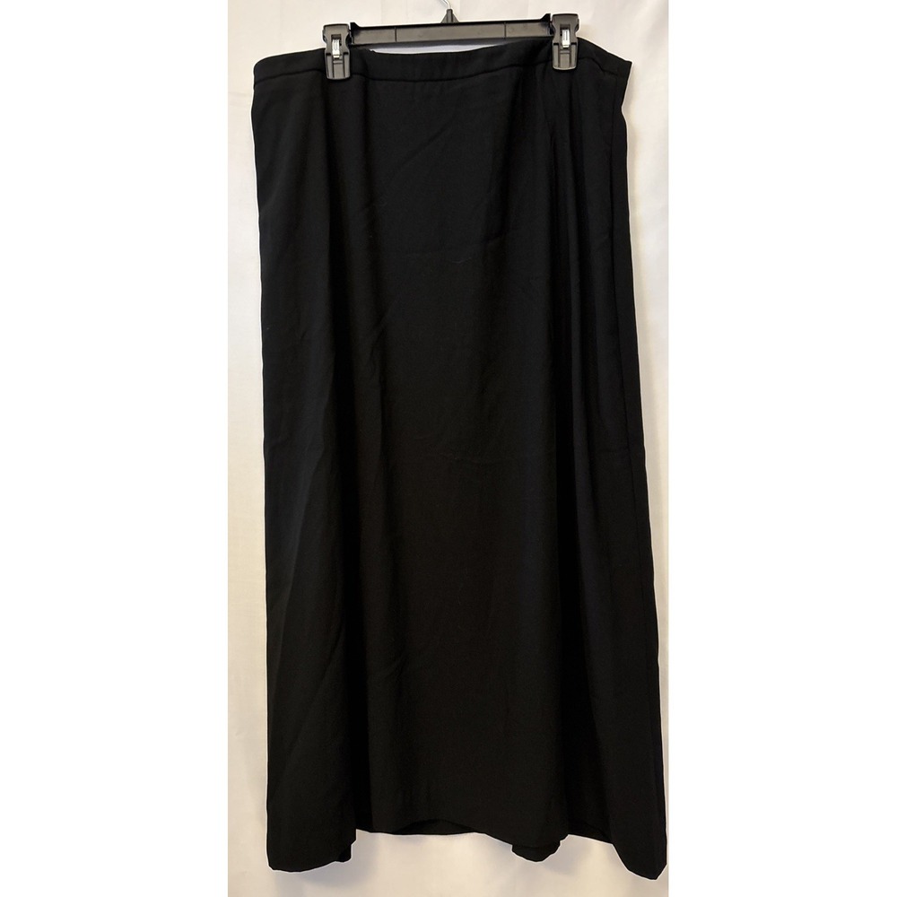 George Black Sheath Maxi Unlined Long Stretch Waist Skirt‎ 18 Minimalist